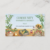 Farmers Market, Fresh Produce Visitekaartje (Voorkant)