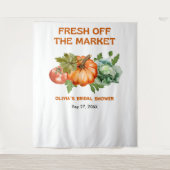 Farmers Market Fresh van het Vrijgezellenfeest van Wandkleed (Voorkant)