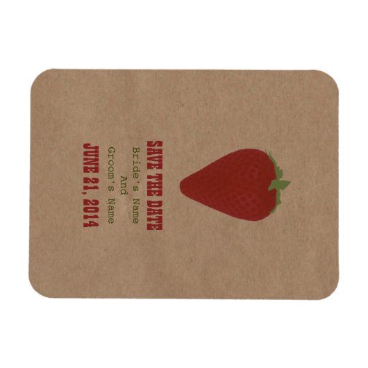 Farmers Market geïnspireerd op Save the Date | Aar Magneet (Horizontaal)