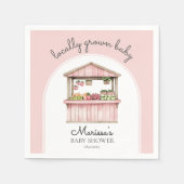 Farmers Market Girl Baby shower Servet (Voorkant)