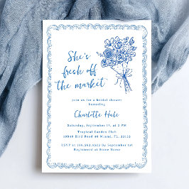 Farmers Market Hand getrokken Vrijgezellenfeest Kaart