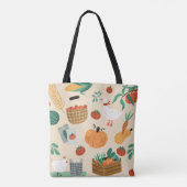 Farmer's Market Herbruikbare groentedruk Tote Bag (Achterkant)