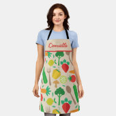 Farmers Market Kitchen  Vegetables pattern custom  Schort (Gedragen)