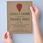 Farmer's Market Local Produce Strawberry Flyer (Hand)