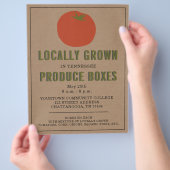 Farmer's Market Local Produce Tomato Flyer (Hand)