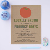 Farmer's Market Local Produce Tomato Flyer (Enkel)