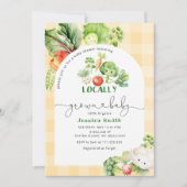 Farmers market Locally grown baby shower Kaart (Voorkant)