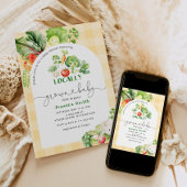 Farmers market Locally grown baby shower Kaart