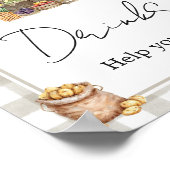 Farmers Market Locally Grown Shower Drinks Sign Poster (Hoek)