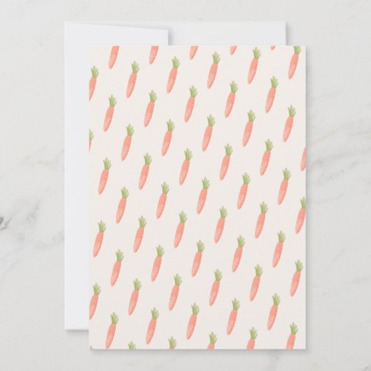 Farmer's Market Locally Grown Veggies Baby Shower Kaart (Achterkant)