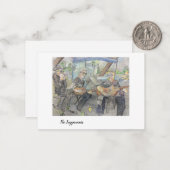 Farmer's Market Muzikant Note Cards Notitiekaartje (Voorkant / Achterkant in situ)