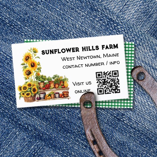 Farmers Market QR code Visitekaartje
