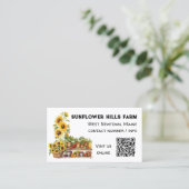 Farmers Market QR code Visitekaartje (Staand voorkant)