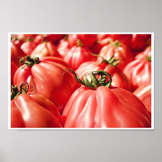 Farmer's Market Red Tomato Photography Kitchen Poster (Voorkant)