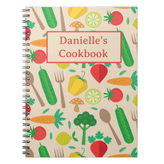 Farmers Market Vegetables  Custom Cookbook Notitieboek