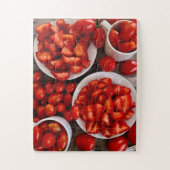 Farmers Market Vibes | Strawberries & Roma Tomato  Legpuzzel (Verticaal)