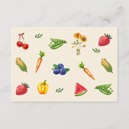 Farmers Market Vrijgezellenfeest Advies Kaart (Voorkant)