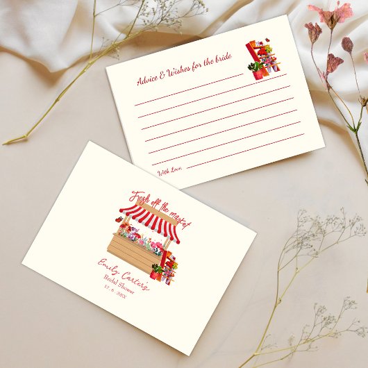 Farmer's Market Vrijgezellenfeest advies voor de b Informatiekaartje