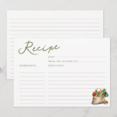 Farmer's Market Vrijgezellenfeest Recept Kaart (Voorkant / Achterkant)