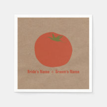 Farmer's Markt Tomaat Bruiloft Servetten