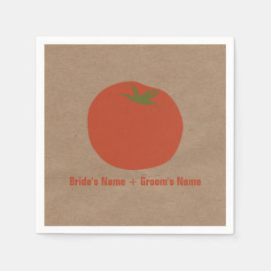 Farmer's Markt Tomaat Bruiloft Servetten