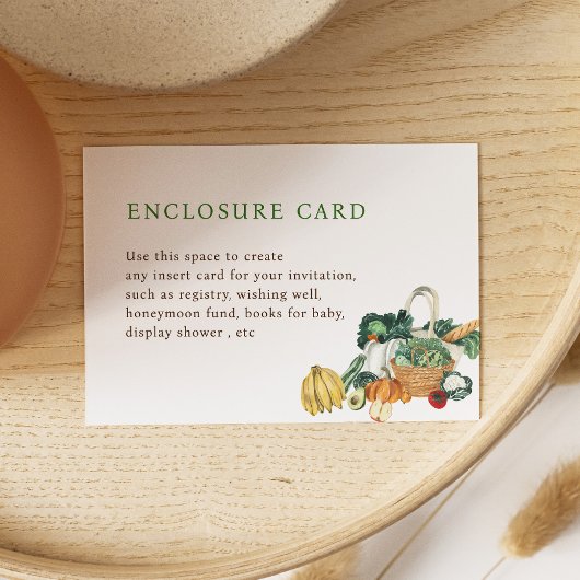 Farmers Marktthema Vrijgezellenfeest Custom Informatiekaartje