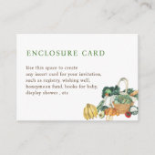 Farmers Marktthema Vrijgezellenfeest Custom Informatiekaartje (Voorkant)