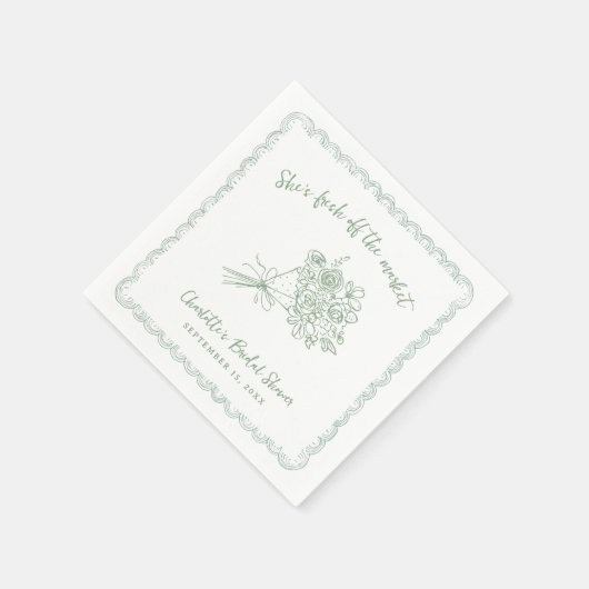 Farmers Off the Market Bridal Shower Servet (Hoek)