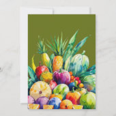 Farmer's Off the Market Fresh Fruit Bridal Shower Kaart (Achterkant)