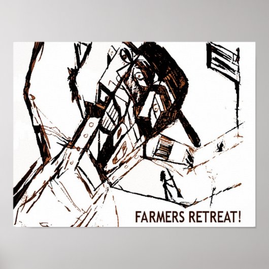 FARMERS RETREAT wit Poster (Voorkant)