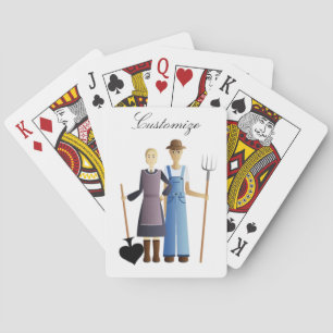 Farmer's vrouw koningin van Spades Thunder_Cove Pokerkaarten