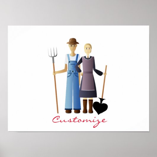 Farmer's vrouw koningin van Spades Thunder_Cove Poster (Voorkant)