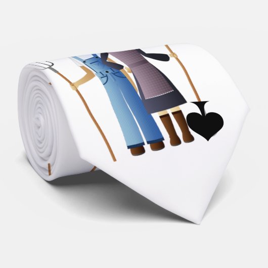 Farmer's vrouw koningin van Spades Thunder_Cove Stropdas (Opgerold)