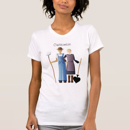Farmer's vrouw koningin van Spades Thunder_Cove T-shirt (Voorkant)