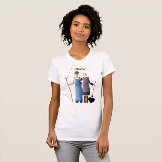 Farmer's vrouw koningin van Spades Thunder_Cove T-shirt (Voorkant volledig)