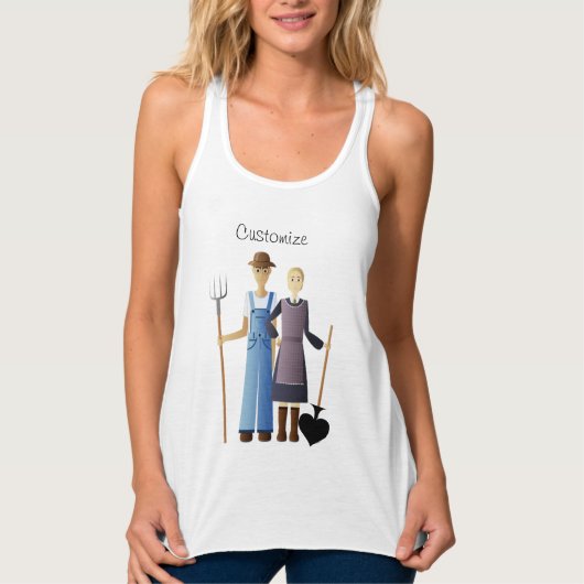 Farmer's vrouw koningin van Spades Thunder_Cove Tanktop (Voorkant)