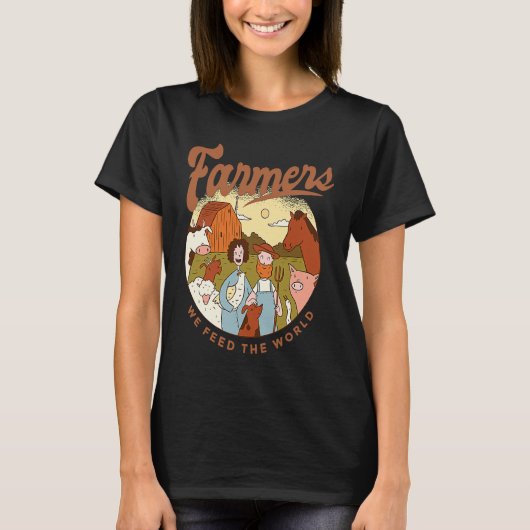 Farmers We Feed The World T-shirt (Voorkant)