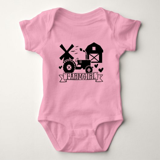Farmgirl Baby Bodysuit (Voorkant)