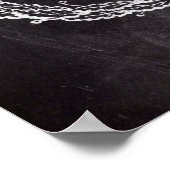 farmhosue chic chalkboard franse vintage bijen poster (Hoek)