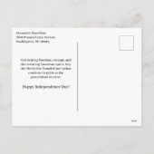 Farmhouse Americana Independence Day Feestdagenkaart (Achterkant)