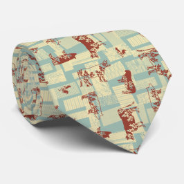 Farmhouse Animals Modern Patroon - Klassiek Land Stropdas