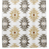 Farmhouse Aztec Douchegordijn (Voorkant)