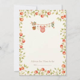 Farmhouse Baby Clothesline Advice Card Bedankkaart
