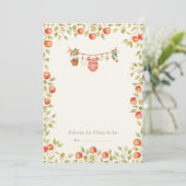 Farmhouse Baby Clothesline Advice Card Bedankkaart (Staand voorkant)