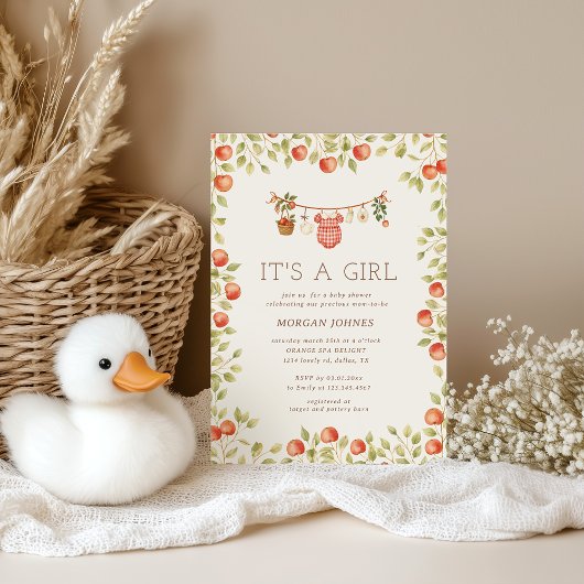 Farmhouse Baby Clothesline Baby Shower Kaart