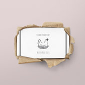 Farmhouse Backyard Chicken Eggs QR Code Visitekaartje