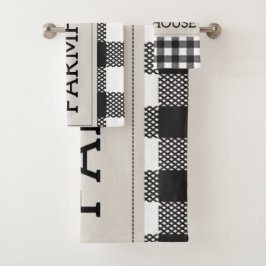 Farmhouse Bath Towel Set Bad Handdoek