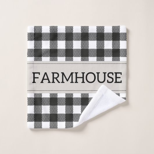 Farmhouse Bath Towel Set Bad Handdoek (Wasdoekje)