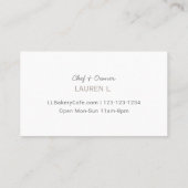 Farmhouse Beige Buffalo Plaid Visitekaartje (Achterkant)