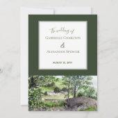 Farmhouse bij Thirlmere Wedding Invitation Kaart (Achterkant)